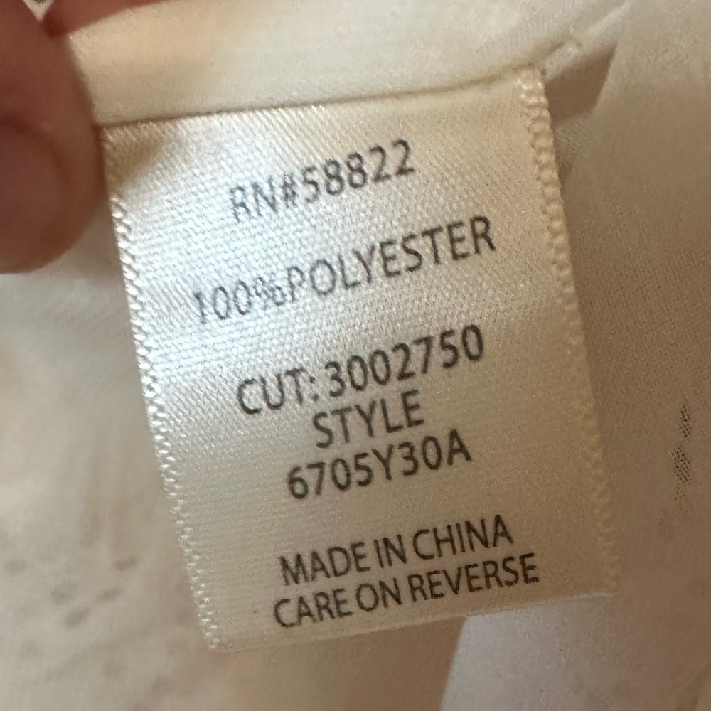 Max Studio Sleeveless Printed Blouse M/L Tie Nec - Picture 5 of 5